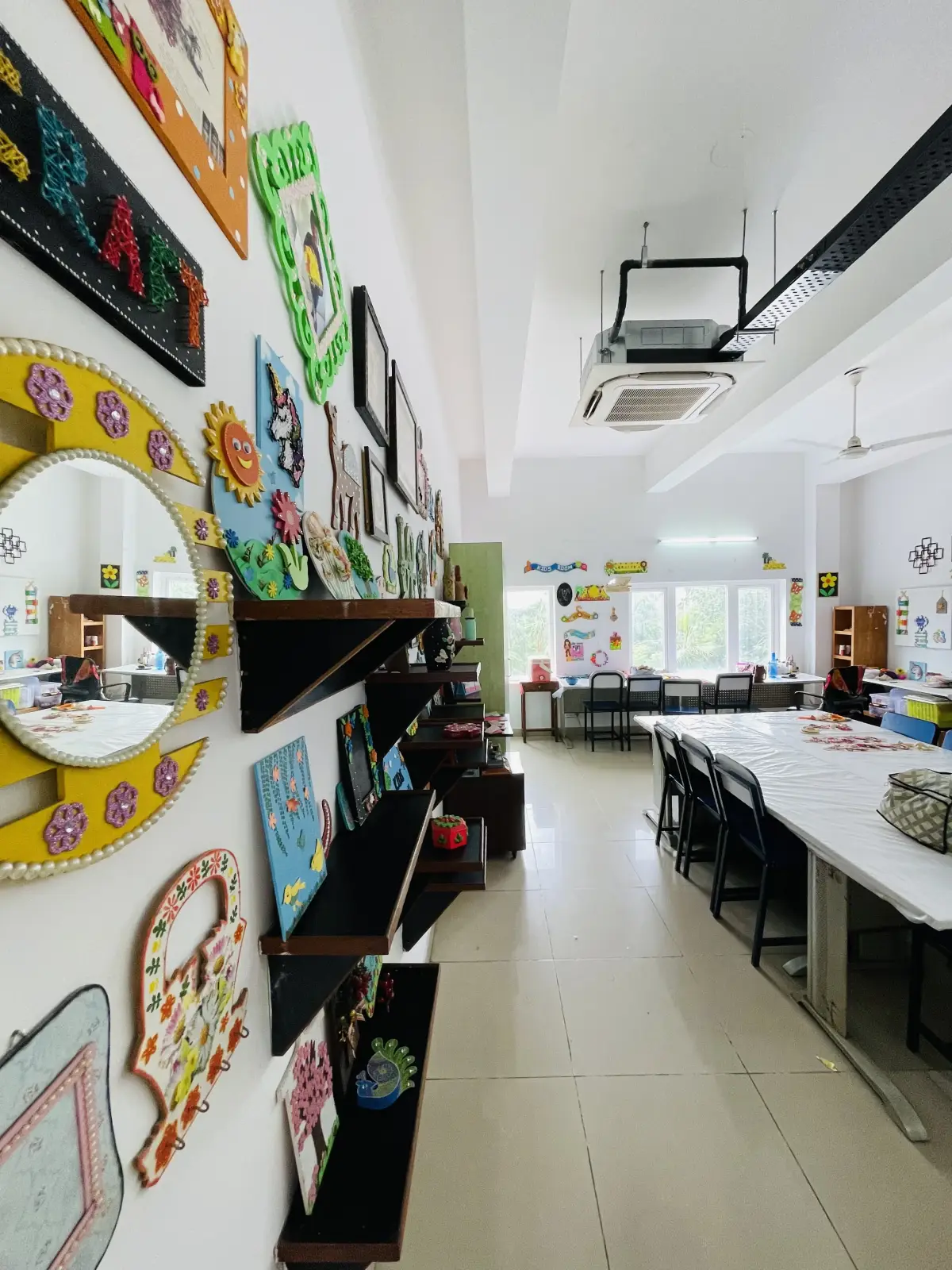 A Wall Full of Craft at B.P. Jain Skill Development Center