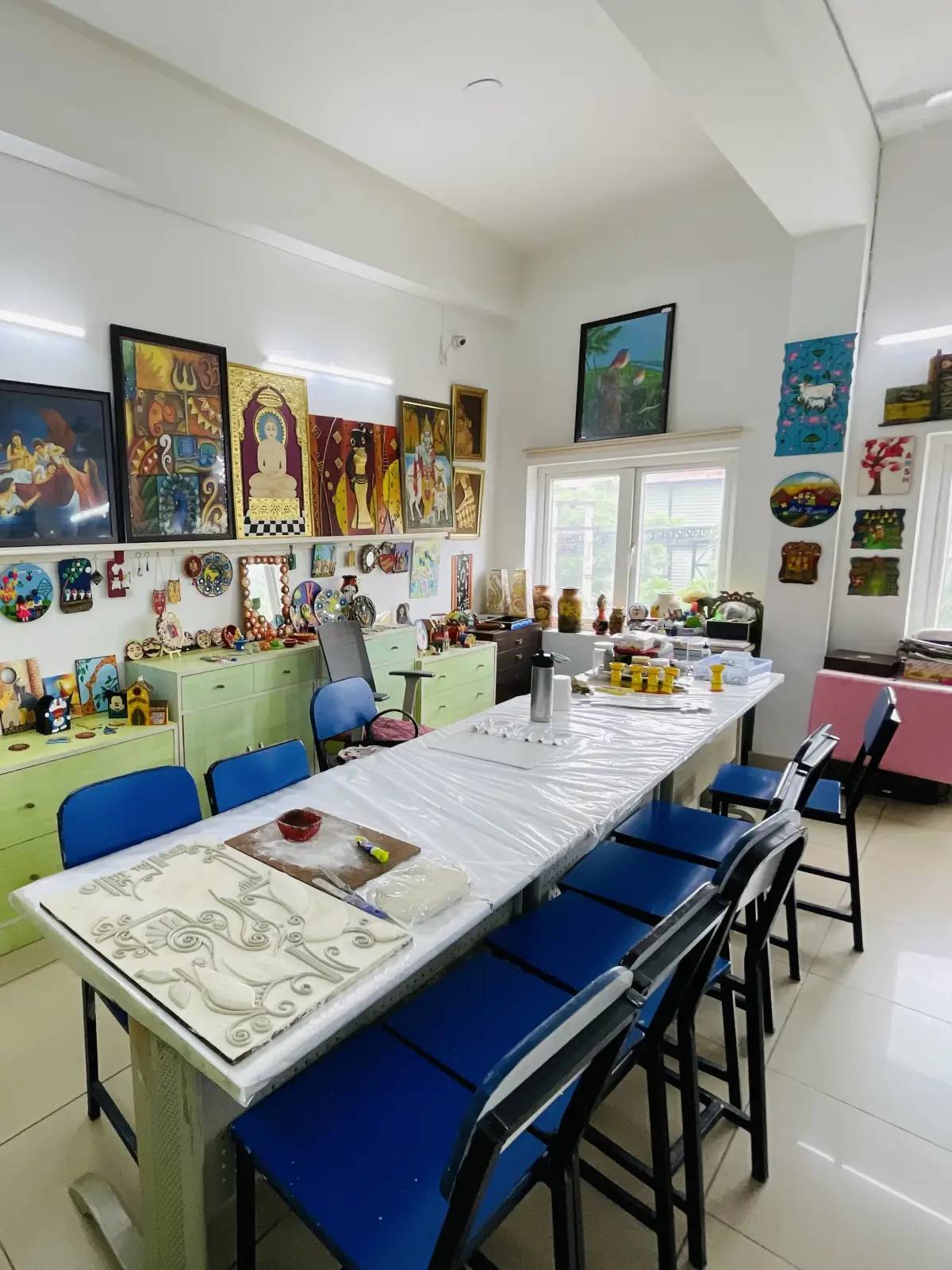 A room ready for making at B.P. Jain Skill Development Center