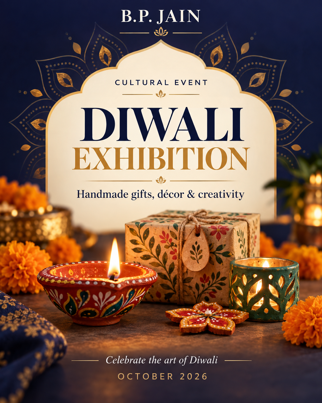 Diwali Exhibition event poster